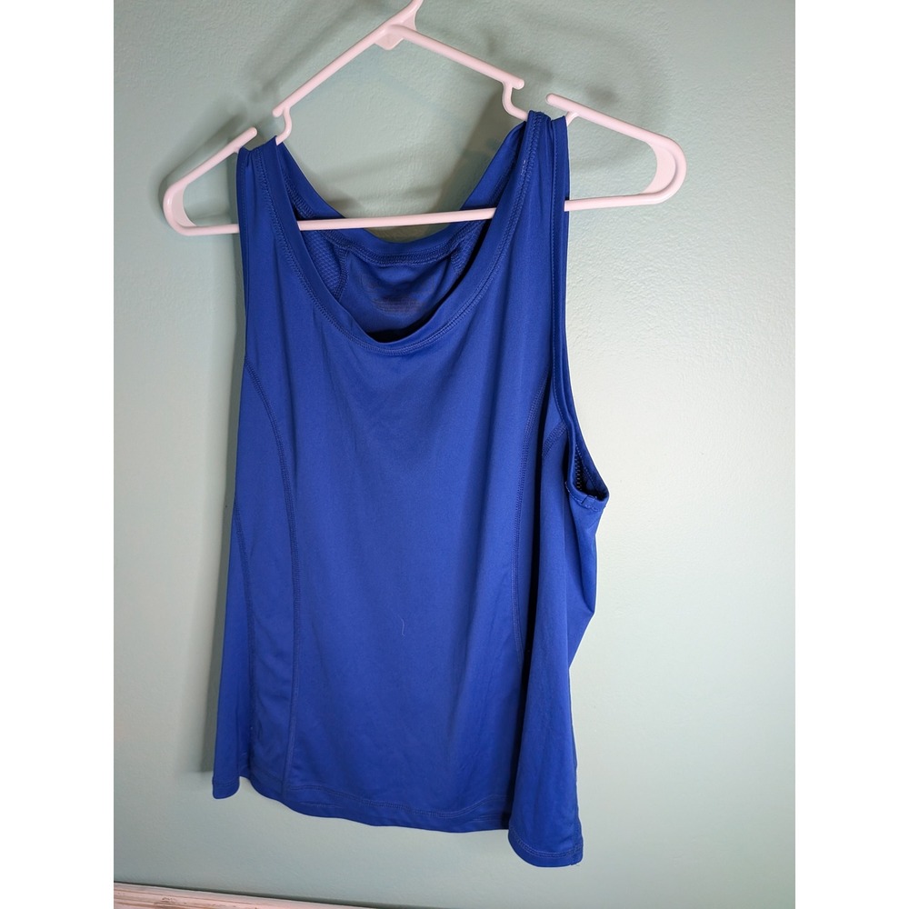 C9 Champion Womens‎ Blue Mesh Back Athletic Tank Top Size XL Royal Blue Workout